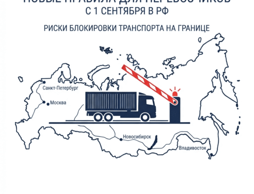 С 1 сентября в РФ меняются правила для перевозчиков: риски блокировки транспорта на границе